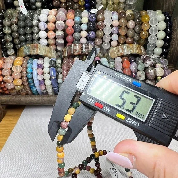 5.3mm Alashan Agate Multicolor Beaded 3 Laps Bracelet Or Necklace Natural Quartz - Picture 11 of 11